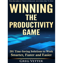 Greg Vetter | Winning The Productivity Game